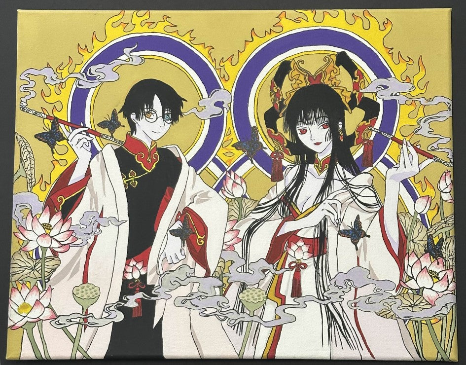 Anime xxxHOLiC Kimihiro Watanuki and Yuko Ichihara Canvas Painting 16" x 20