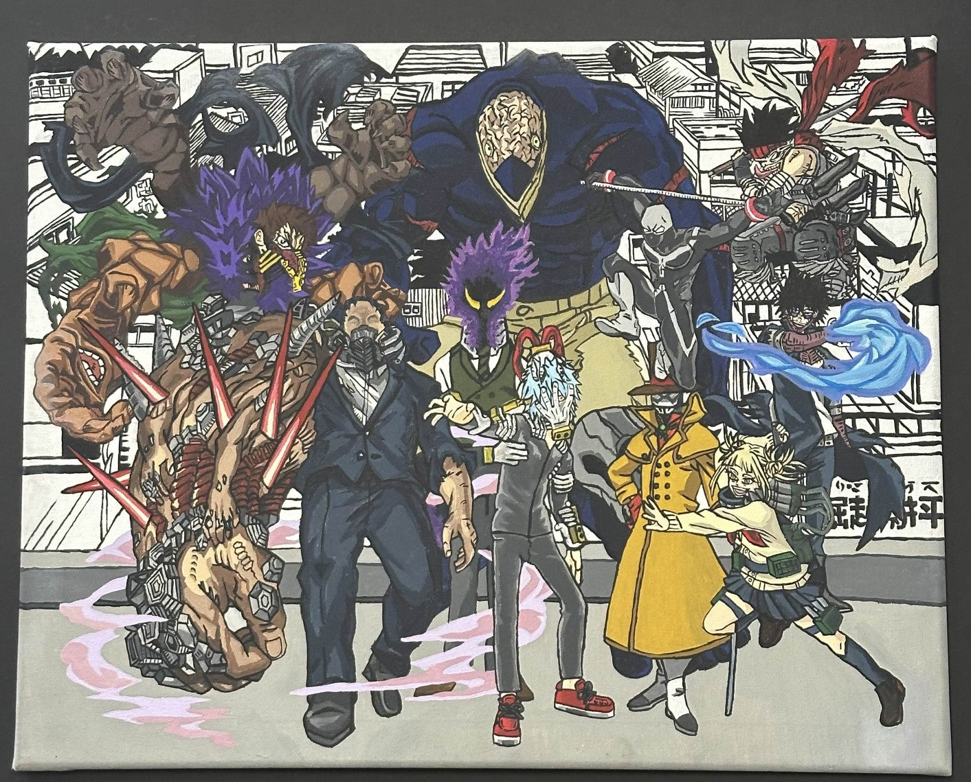 My Hero Academia MHA Villains Anime Painting on Canvas 16" x 20"