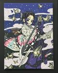 Demon Slayer Shinobu Kocho Anime Painting on Canvas 12" x 16"