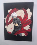 Tokyo Ghoul Ken Kaneki Anime Painting on Wood Panel 9" x 12"