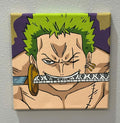One Piece Roronoa Zoro Anime Painting on Canvas 8" x 8"
