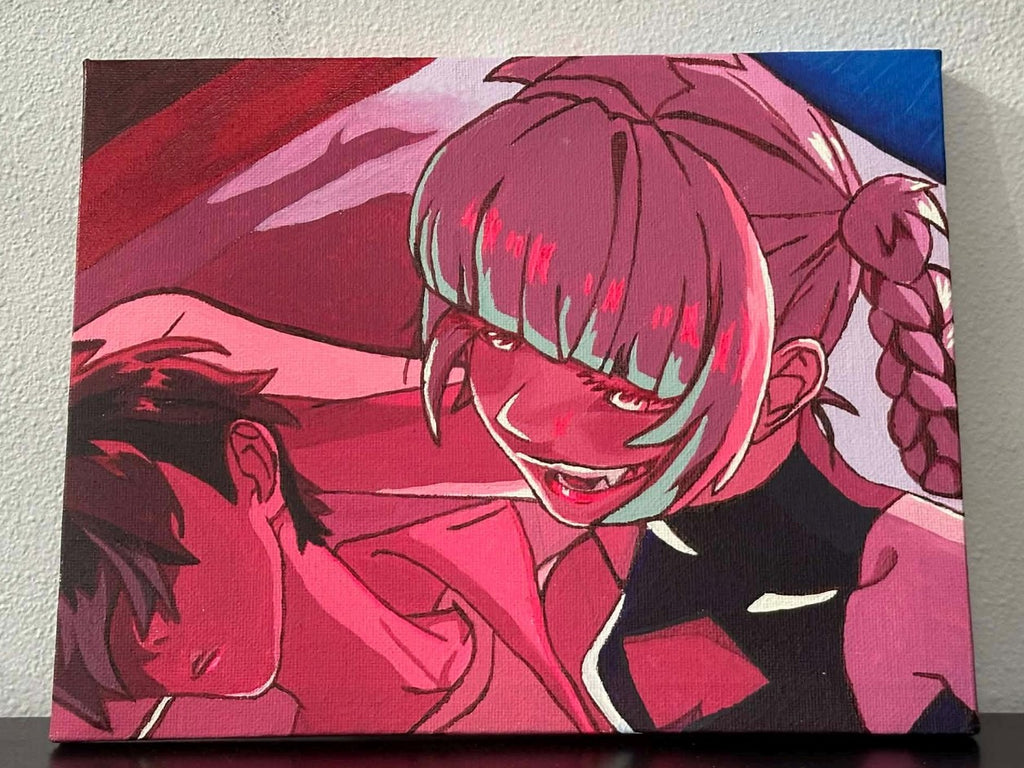 Call of the Night Anime Painting on Canvas 8" x 10"