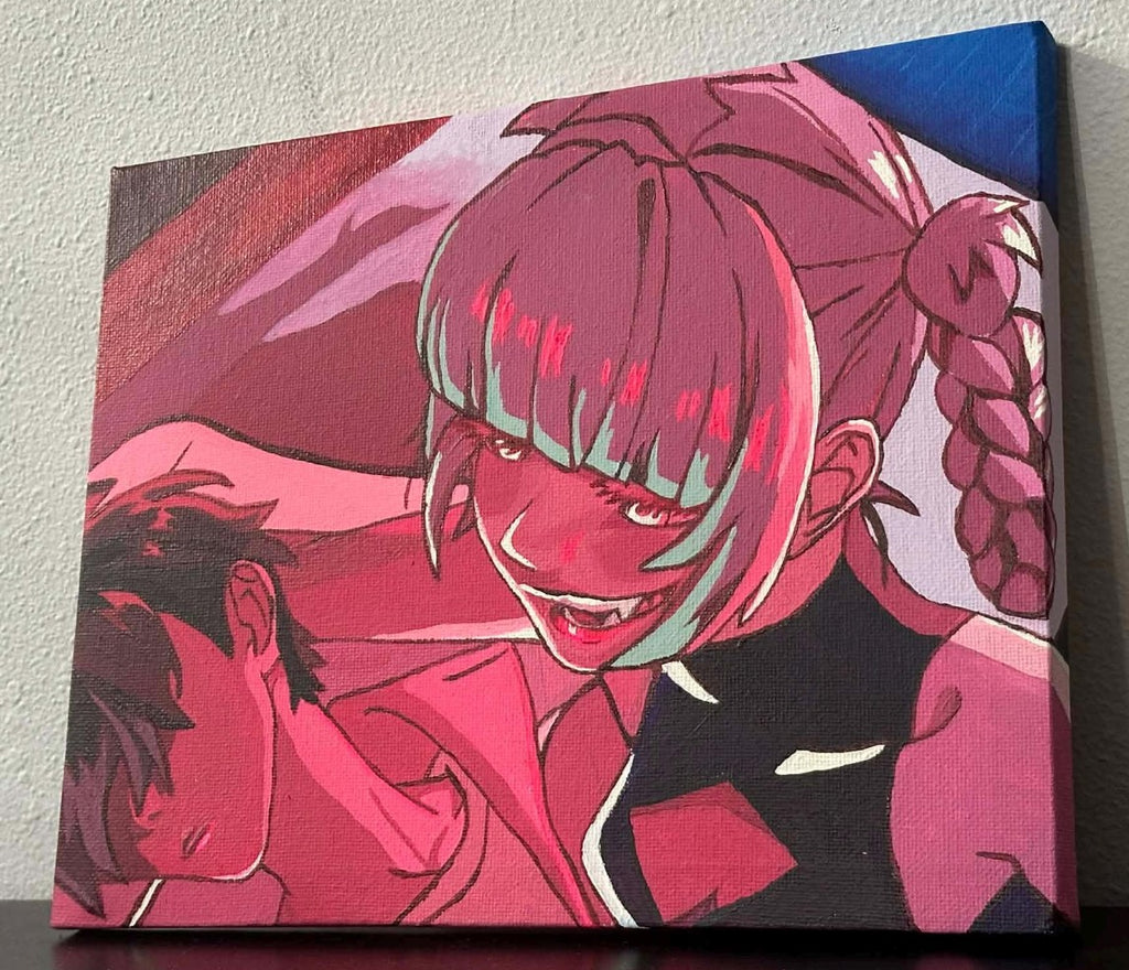 Call of the Night Anime Painting on Canvas 8" x 10"