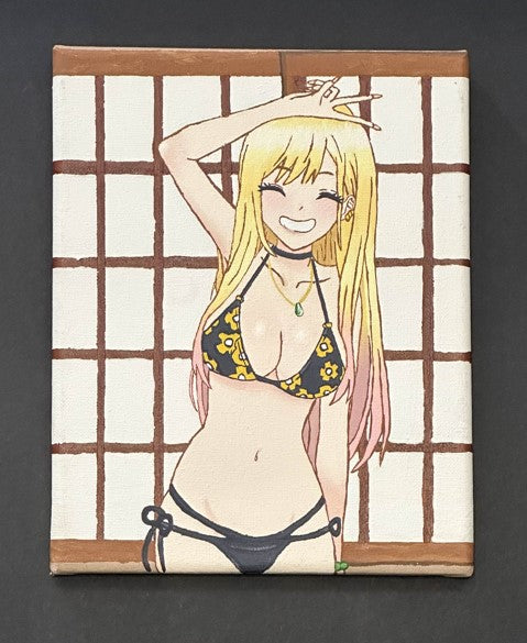 My Dress Up Darling Marin Kitagawa Anime Painting on Canvas 8" x 10"