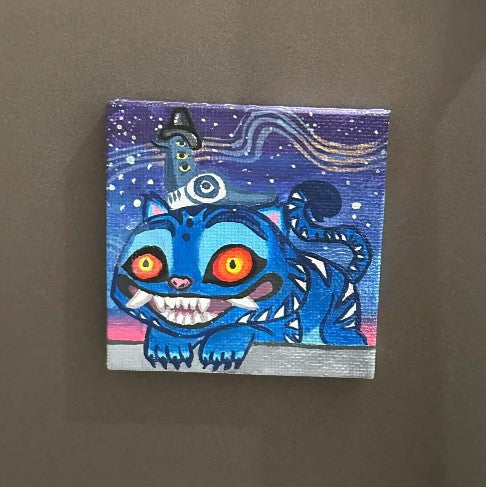 Kpop Demon Hunters Derpy & Sussie Painting on Canvas 2" x 2" Magnet