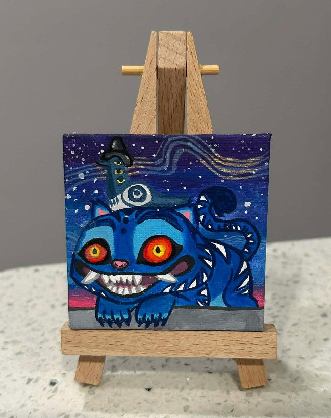 Kpop Demon Hunters Derpy & Sussie Painting on Canvas 2" x 2" Magnet