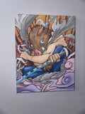 Anime Demon Slayer Inosuke Hashibira 11" x 14" Canvas Painting