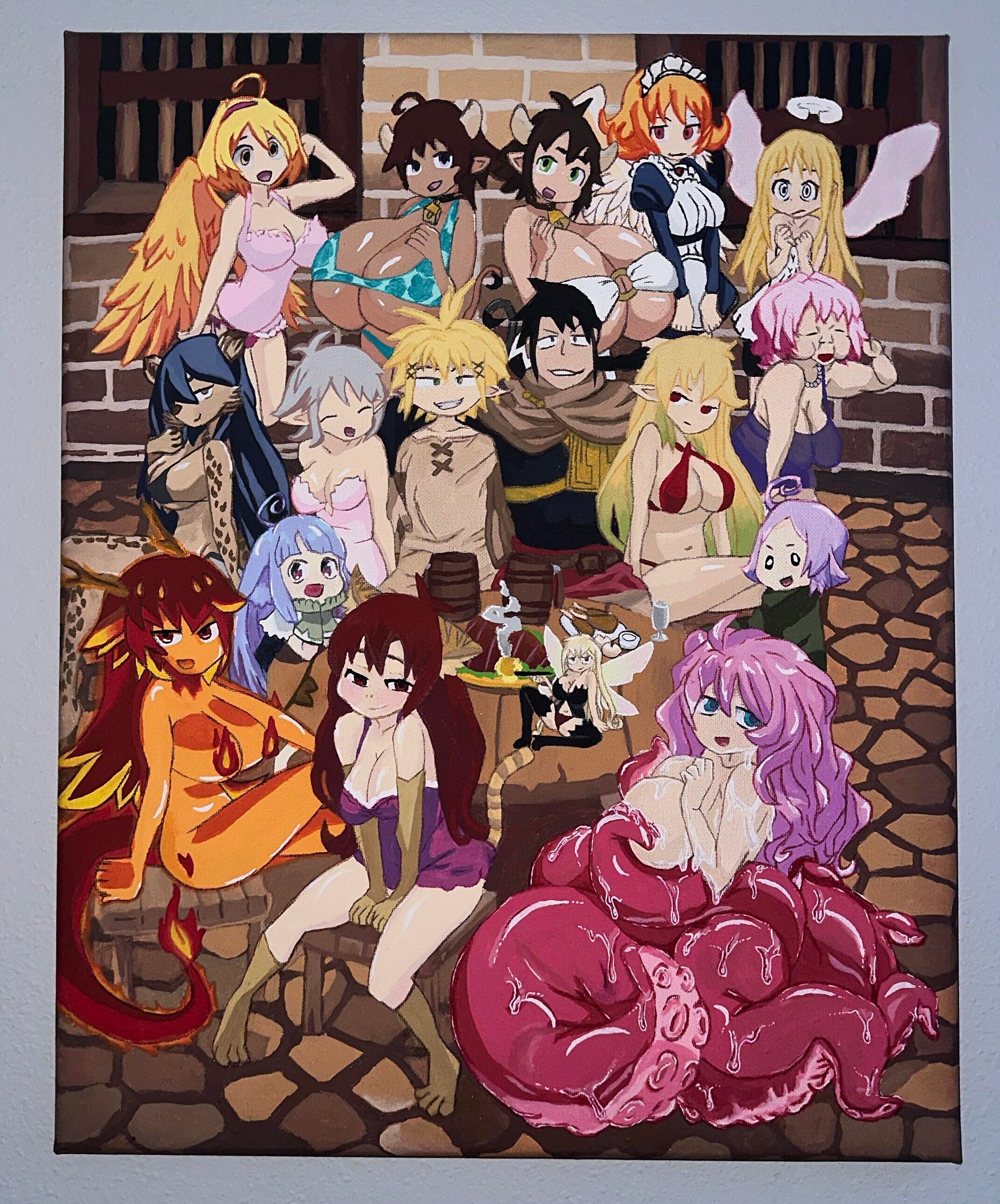 Anime Interspecies Reviewers Canvas Painting 14" x 20"